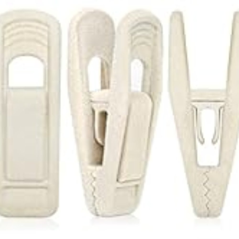 40 pk. Beige Velvet Hanger Clips